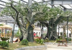 扬州盛世生态餐厅仿真树、水泥仿木