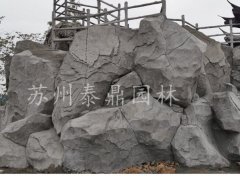 苏州青藤轰趴馆水泥塑形仿石塑石作色